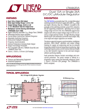 LTM4620AI Datasheet PDF Linear Technology