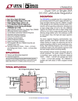 LTM4620AV Datasheet PDF Linear Technology