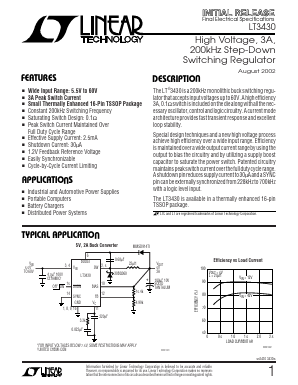 LT3430_02 Datasheet PDF Linear Technology