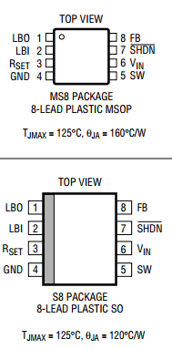 LT1316CS8 Datasheet PDF Linear Technology