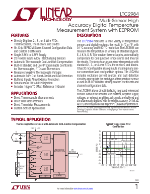 LTC2984 Datasheet PDF Linear Technology