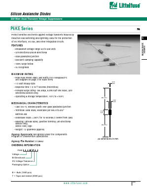 P6KE100CA-T Datasheet PDF Littelfuse, Inc