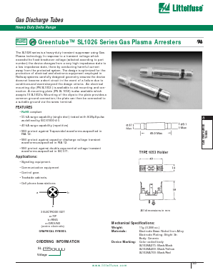 SL1026-275 Datasheet PDF Littelfuse, Inc