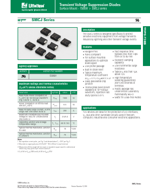 SMCJ100A Datasheet PDF Littelfuse, Inc