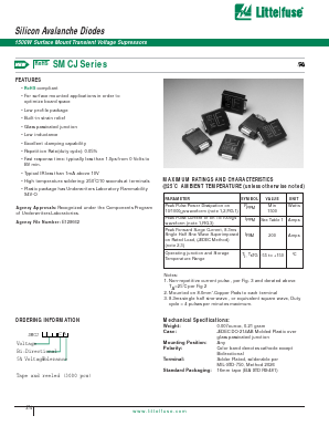 SMCJ10CA Datasheet PDF Littelfuse, Inc