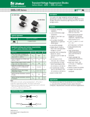 SMBJ54A-HR Datasheet PDF Littelfuse, Inc