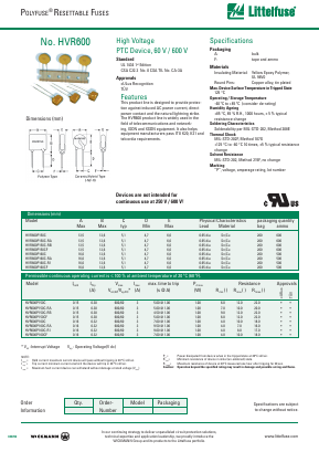 HVR600P160C-R1 Datasheet PDF Littelfuse, Inc