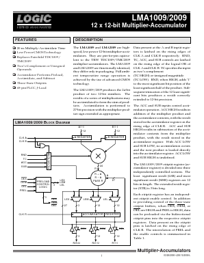 LMA2009 Datasheet PDF LOGIC Devices