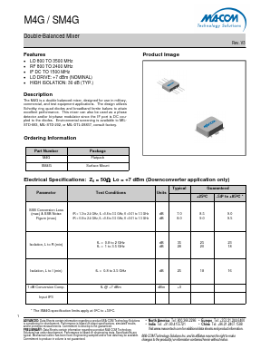 SM4G Datasheet PDF M/A-COM Technology Solutions, Inc.
