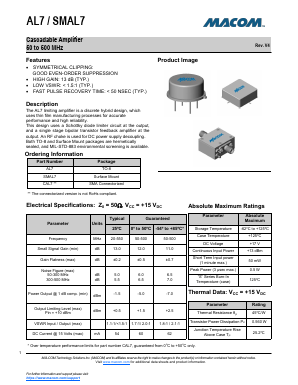 AL7 Datasheet PDF M/A-COM Technology Solutions, Inc.