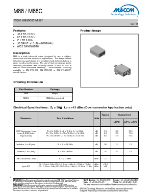 M88C Datasheet PDF M/A-COM Technology Solutions, Inc.