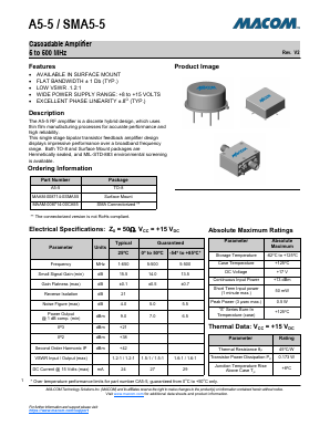 MAAM-008714-0SMA55 Datasheet PDF M/A-COM Technology Solutions, Inc.