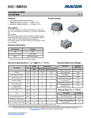 MAAM-008723-0SMA55 Datasheet PDF M/A-COM Technology Solutions, Inc.