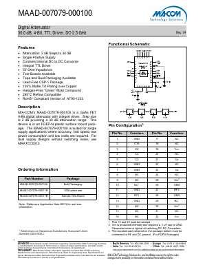 MAAD-007079-000100 Datasheet PDF M/A-COM Technology Solutions, Inc.
