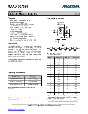 MAAD-007080-001TR Datasheet PDF M/A-COM Technology Solutions, Inc.