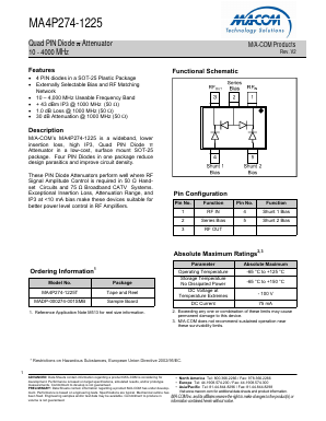 MADP-000274-001SMB Datasheet PDF M/A-COM Technology Solutions, Inc.