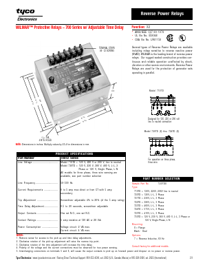 720TDX Datasheet PDF Tyco Electronics