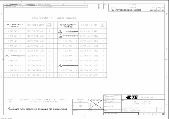 1393546-1 Datasheet PDF Tyco Electronics