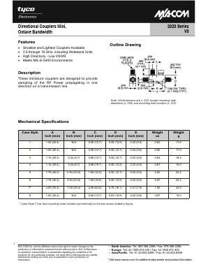 2020-6600-06 Datasheet PDF Tyco Electronics