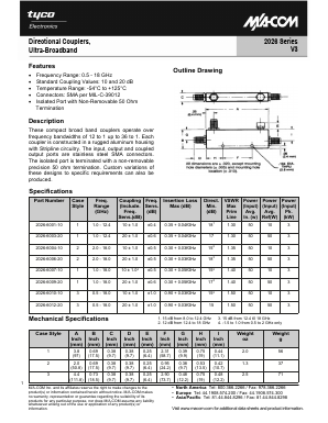 2026-6006-20 Datasheet PDF Tyco Electronics