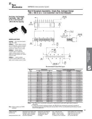 6-103291-0 Datasheet PDF Tyco Electronics