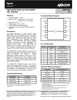 AM50-0004 Datasheet PDF Tyco Electronics