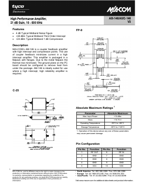 AMC-146 Datasheet PDF Tyco Electronics