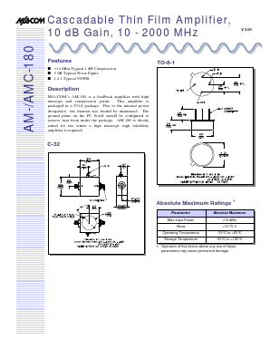 AM-180 Datasheet PDF Tyco Electronics