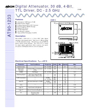 AT90-1233TR Datasheet PDF Tyco Electronics