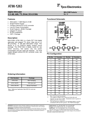 AT90-1263TR Datasheet PDF Tyco Electronics