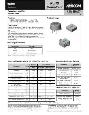 A57 Datasheet PDF Tyco Electronics