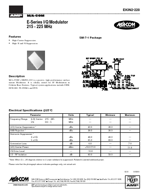 EKIN2-220 Datasheet PDF Tyco Electronics