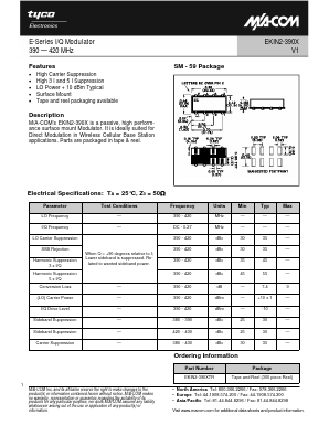 EKIN2-390X Datasheet PDF Tyco Electronics