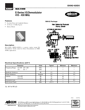 EKIN2-420DX Datasheet PDF Tyco Electronics
