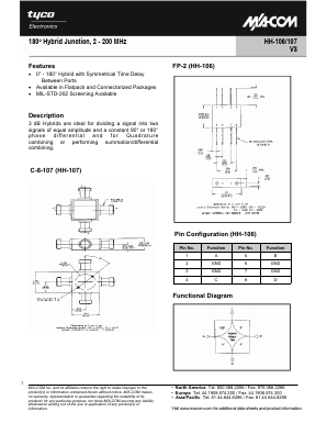HH-107BNC Datasheet PDF Tyco Electronics