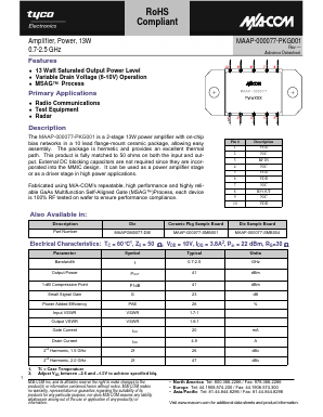 MAAP-000077-SMB004 Datasheet PDF Tyco Electronics
