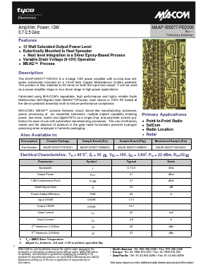 MAAP-000077-PKG001 Datasheet PDF Tyco Electronics