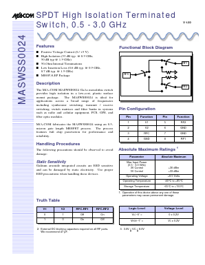 MASWSS0024TR Datasheet PDF Tyco Electronics