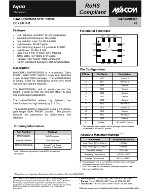 MASWSS0093SMB Datasheet PDF Tyco Electronics
