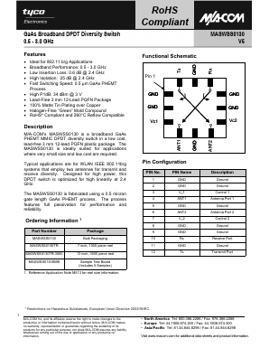 MASWSS0130TR Datasheet PDF Tyco Electronics