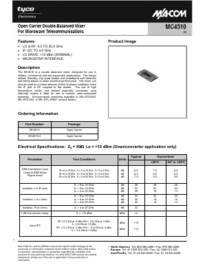 MC4510-2 Datasheet PDF Tyco Electronics
