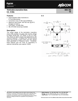 MDC-164SMA Datasheet PDF Tyco Electronics