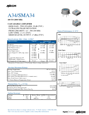 A34 Datasheet PDF Tyco Electronics