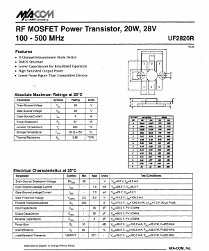 UF282OR Datasheet PDF Tyco Electronics