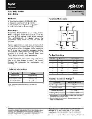 MASWSS0005SMB Datasheet PDF Tyco Electronics