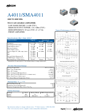 CA4011 Datasheet PDF Tyco Electronics