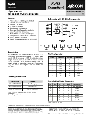 MAAD-007084-0001TR Datasheet PDF Tyco Electronics