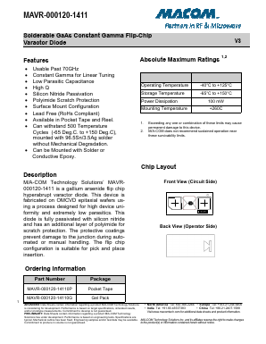 MAVR-000120-1411 Datasheet PDF Tyco Electronics