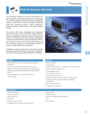 PESD0402-140 Datasheet PDF Tyco Electronics