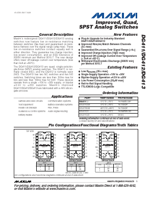 DG411MY/PR-T Datasheet PDF Maxim Integrated